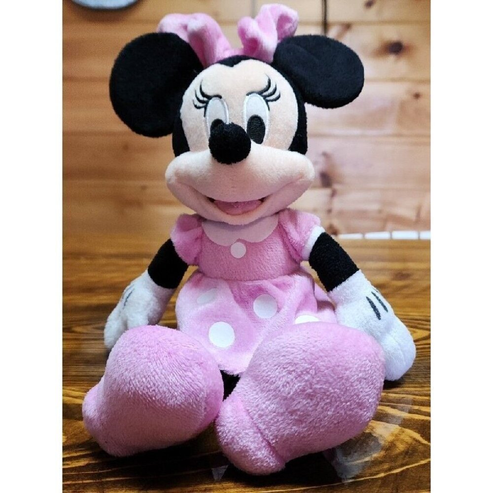 Disney Junior Mickey Mouse Clubhouse, Minnie Plush 10" Pink Dress
